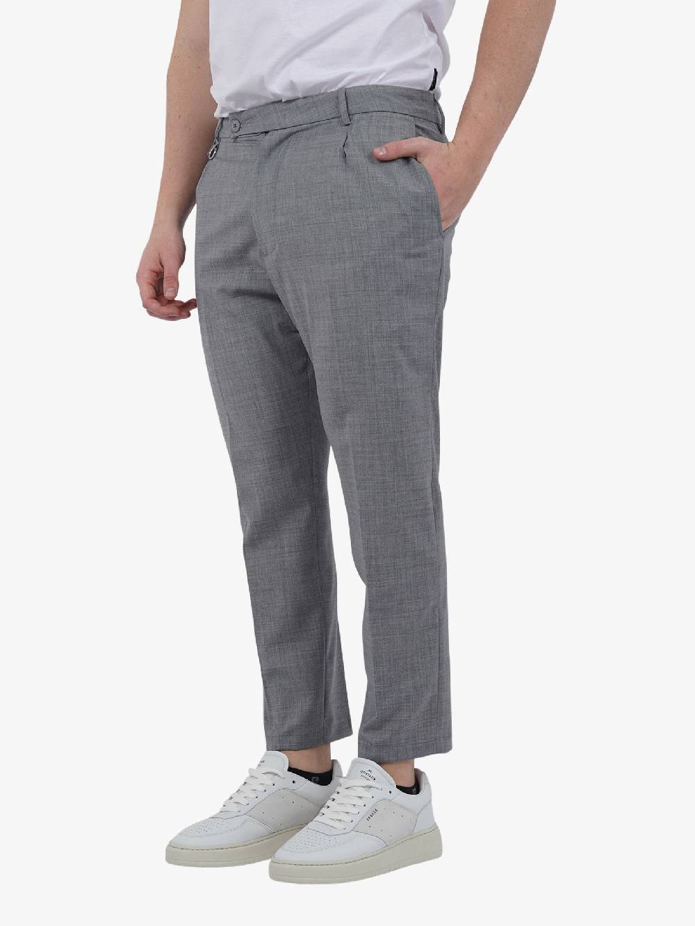 GOLDEN CRAFT Pantalone CHARLES LIGHT GC1PSS246658 Uomo Lana Grigio