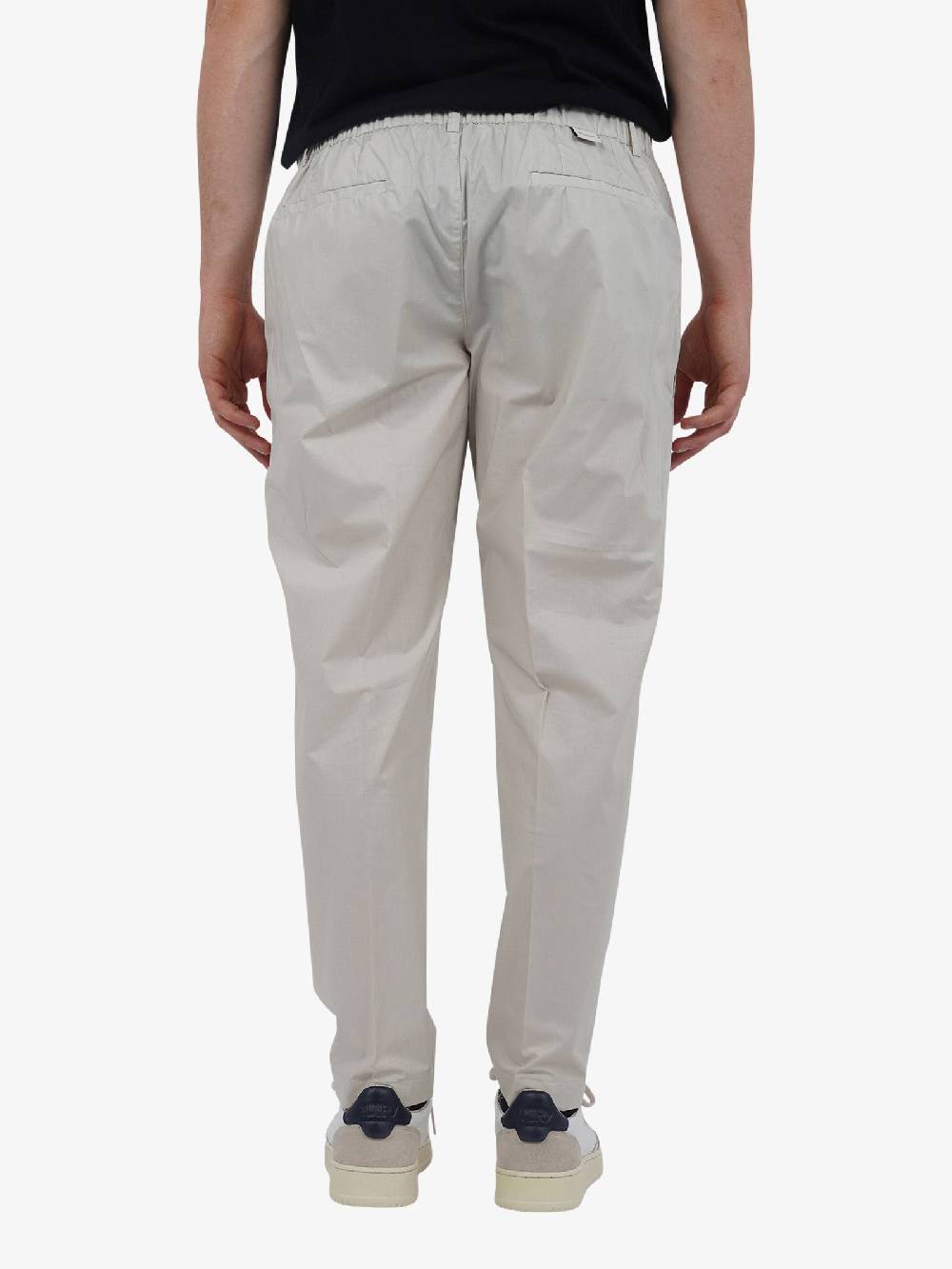 YES LONDON Pantalone Con Bottone XP3223 Uomo Lana Panna