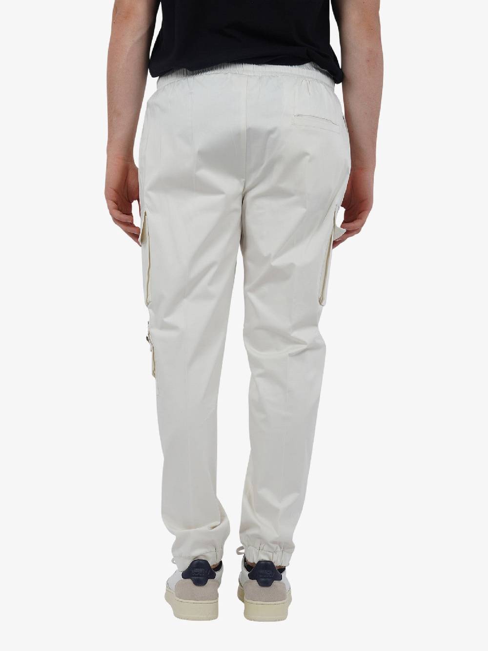 PRET A PORTER Pantalone Con Coulisse M9P4331 Uomo Cotone Bianco