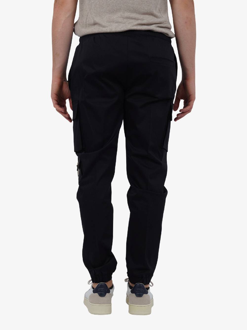 PRET A PORTER Pantalone Con Coulisse M9P4331 Uomo Cotone Nero