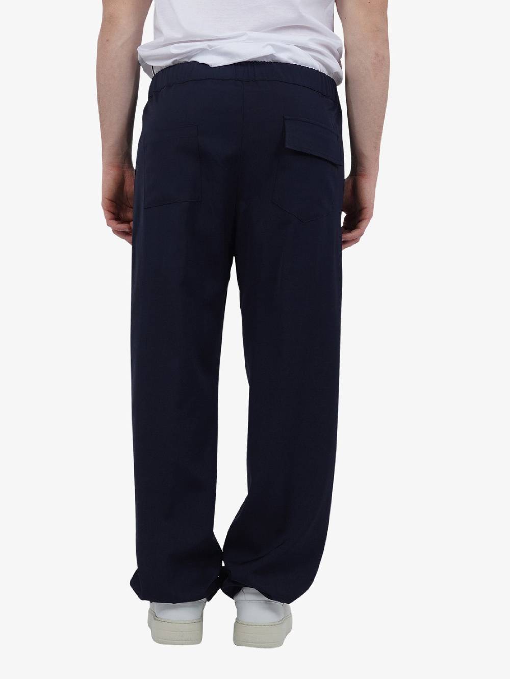 GRIFONI Pantalone Con Elastico GR140051/16 Uomo Viscosa Blu