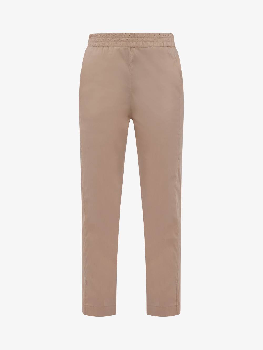 JIJIL Pantalone Con Taglio Affusolato PA262 Donna Cotone Beige