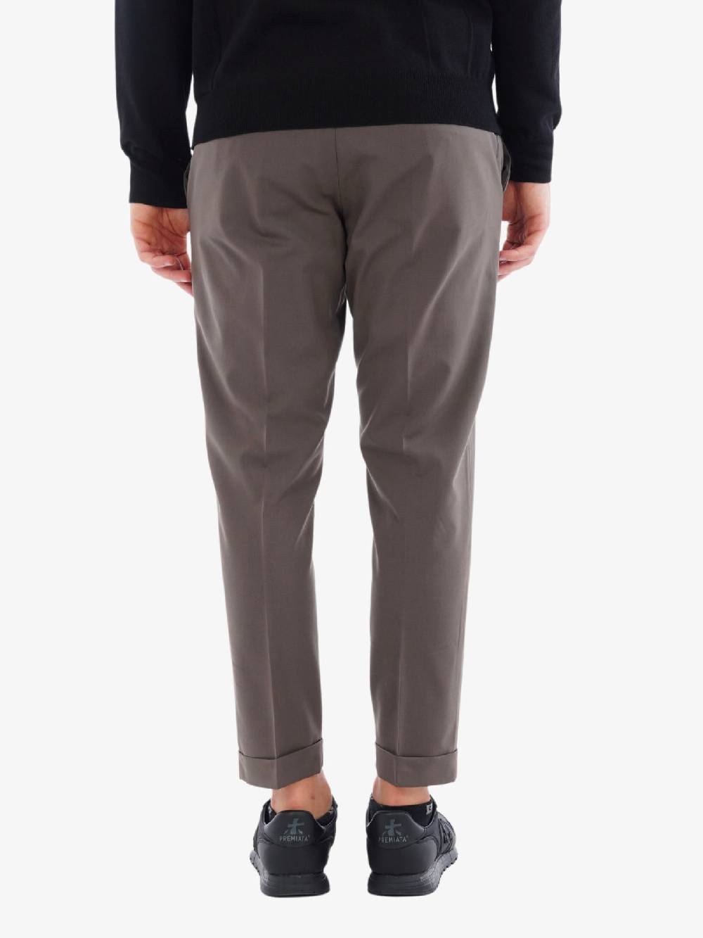 LOW BRAND Pantalone Cooper T1.7 Uomo In Pura Lana Verde