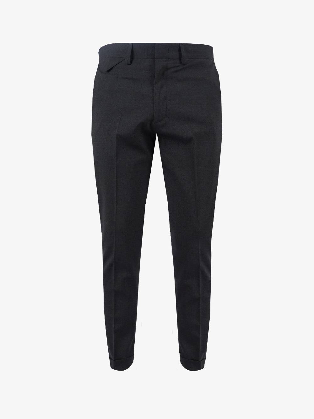 LOW BRAND Pantalone Cooper Uomo In Lana Grigio Scuro