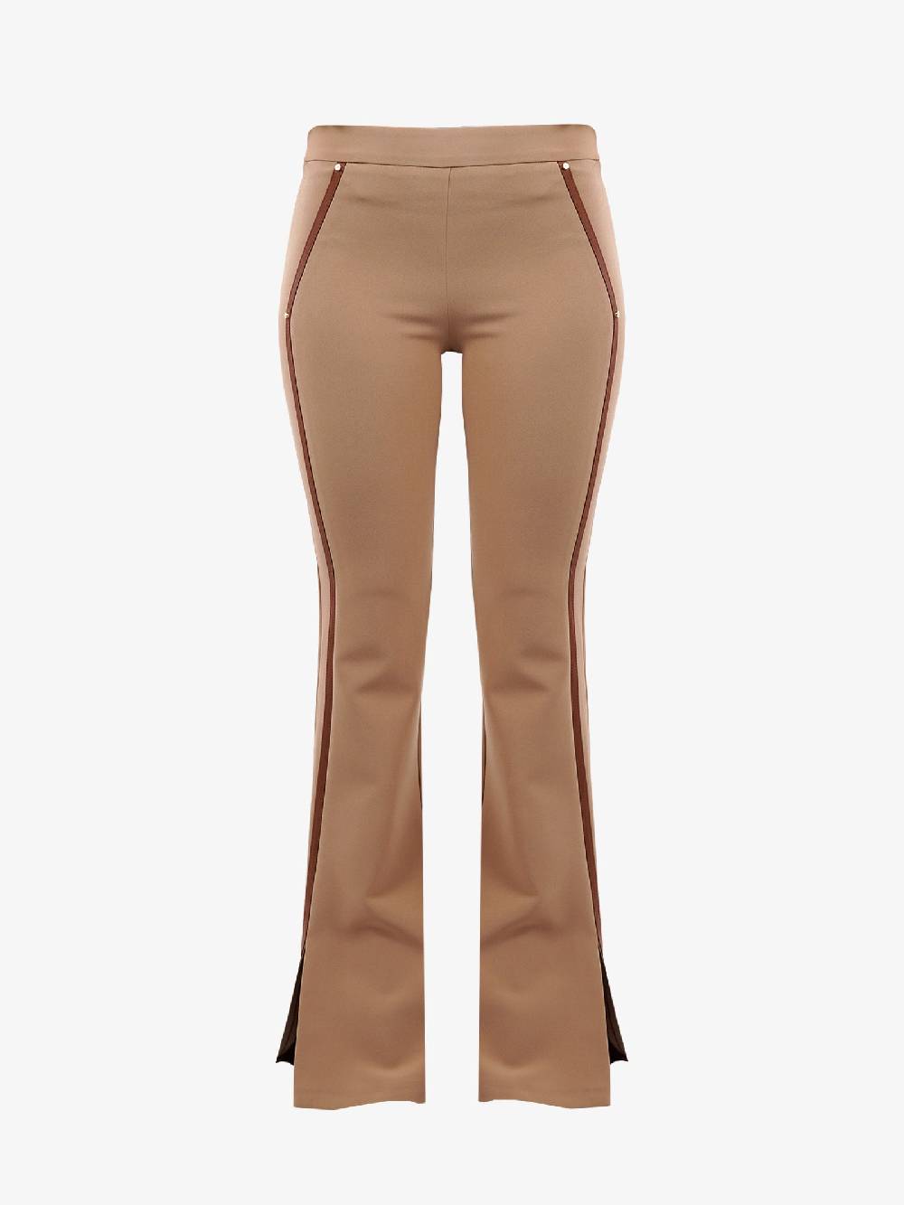 SPACE SIMONA CORSELLINI Pantalone flared donna beige