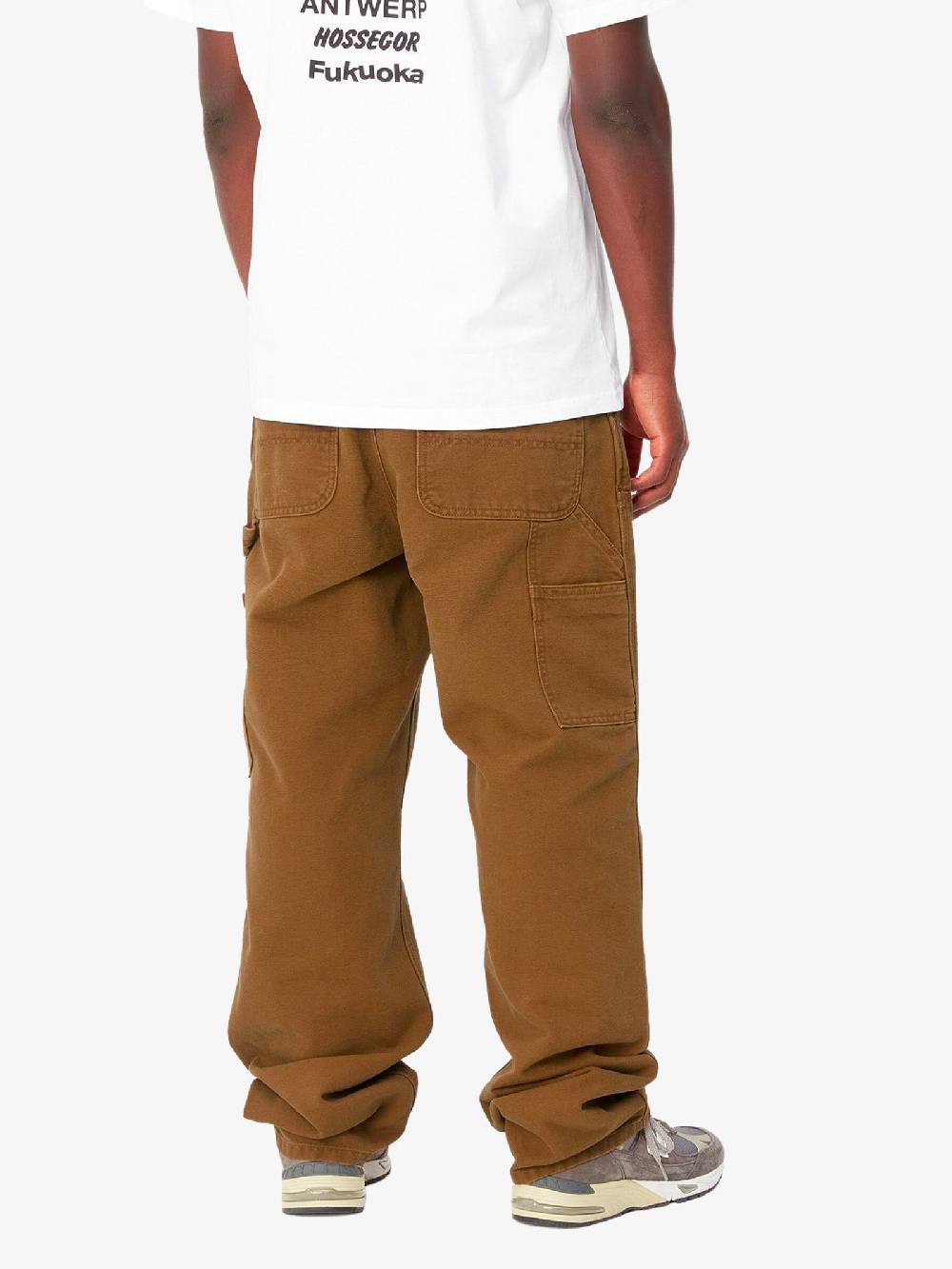 CARHARTT WIP Pantalone I031501_1NF_3K Uomo In Cotone Biologico Marrone