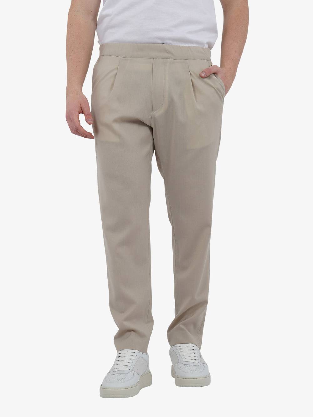 LOW BRAND Pantalone NEW TOKYO TROPICAL L1PSS246715 uomo lana beige