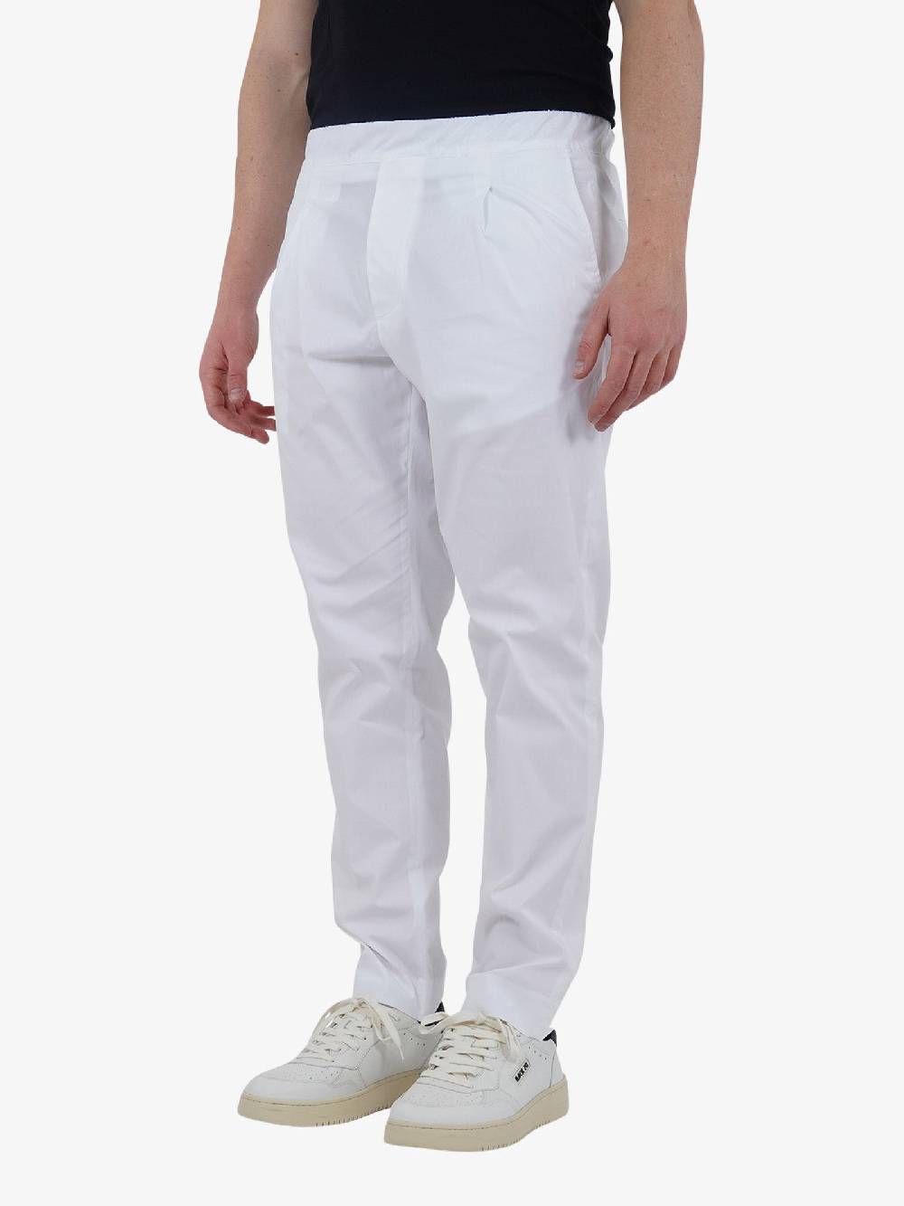 LOW BRAND Pantalone Patrick Fly L1PSS246747 Uomo Cotone Bianco