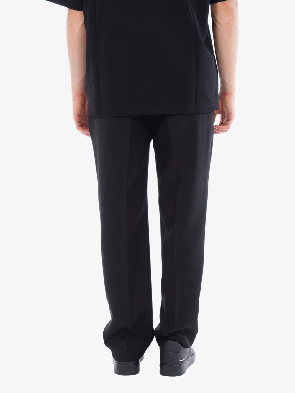 3DICI Pantalone Regolare 025 Uomo Tessuto Misto Nero