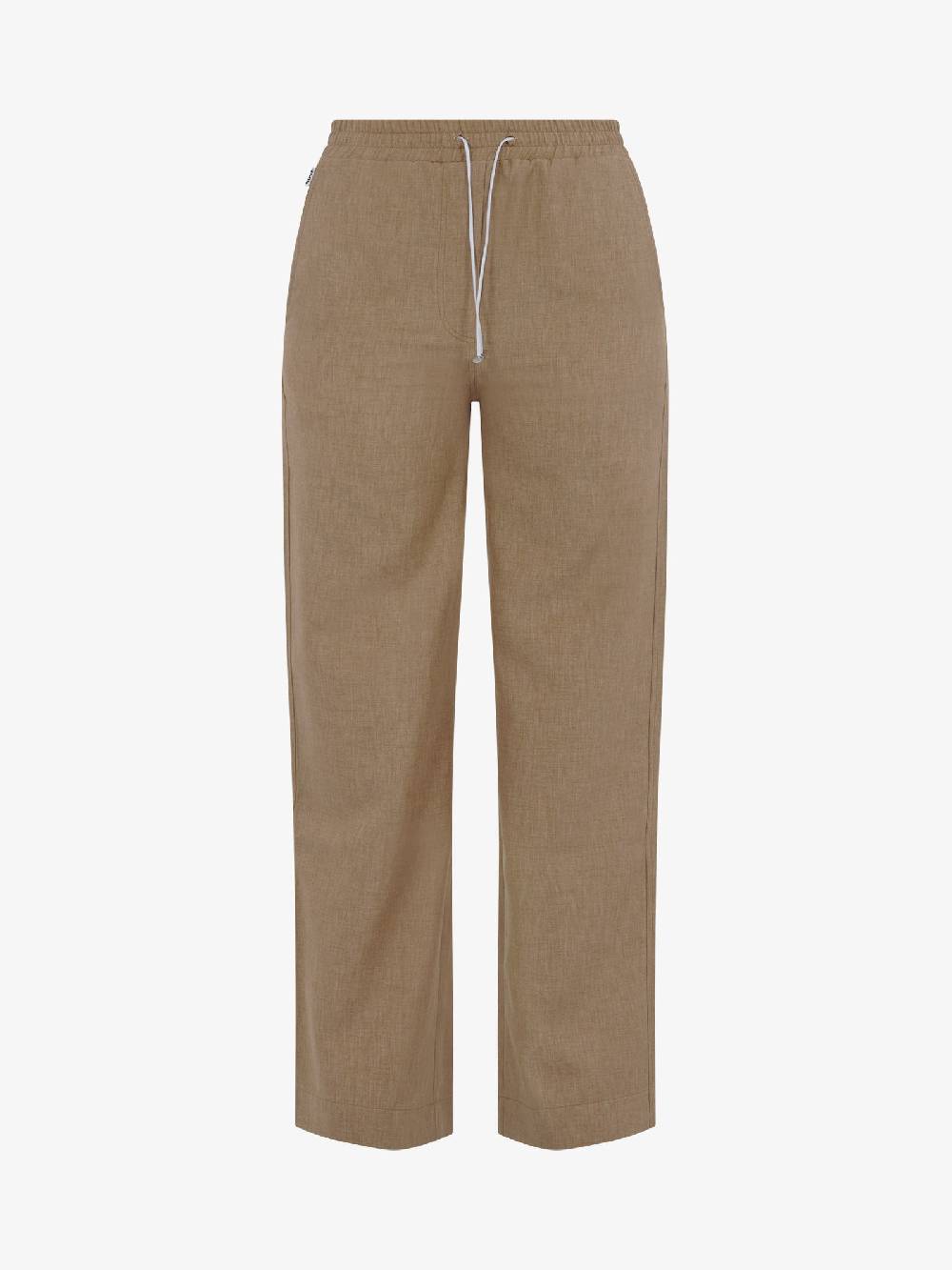 JIJIL Pantalone regolare PA201 donna in tessuto tecnico sabbia