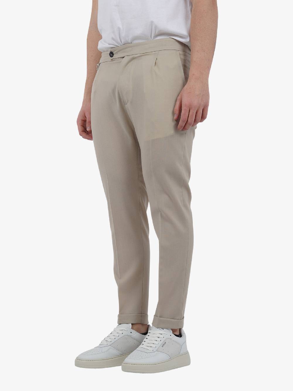 LOW BRAND Pantalone RIVIERA TROPICAL L1PSS246725 Uomo Lana Beige