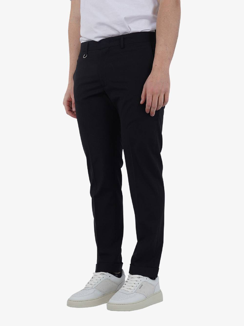 GOLDEN CRAFT Pantalone ROXY LIGHT GC1PSS246651 Uomo Lana Nero