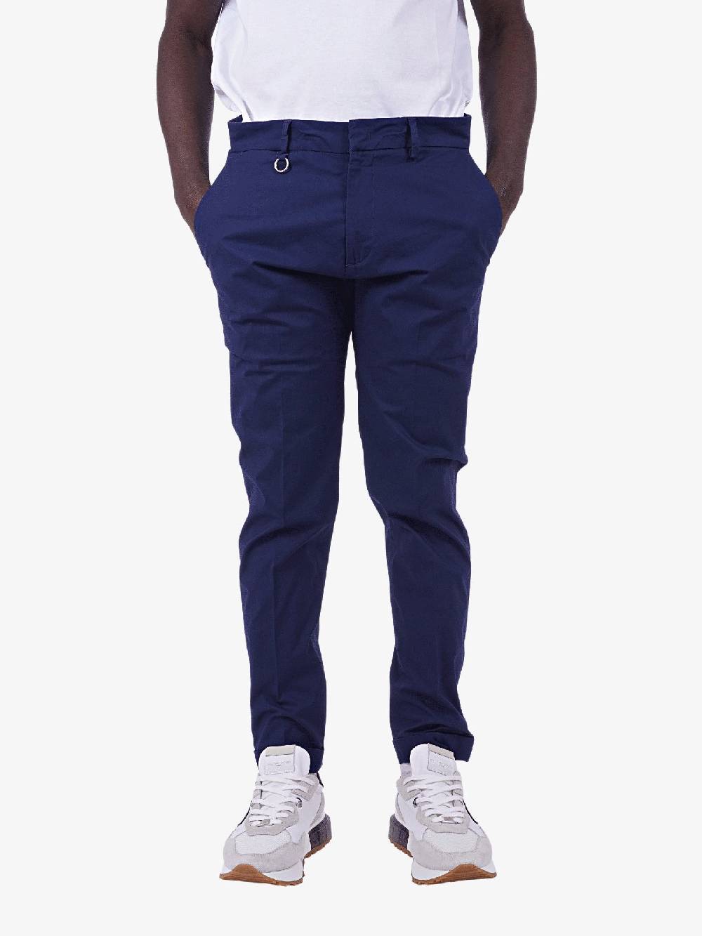 GOLDEN CRAFT Pantalone Roxy Uomo In Cotone Leggero Blu Royal