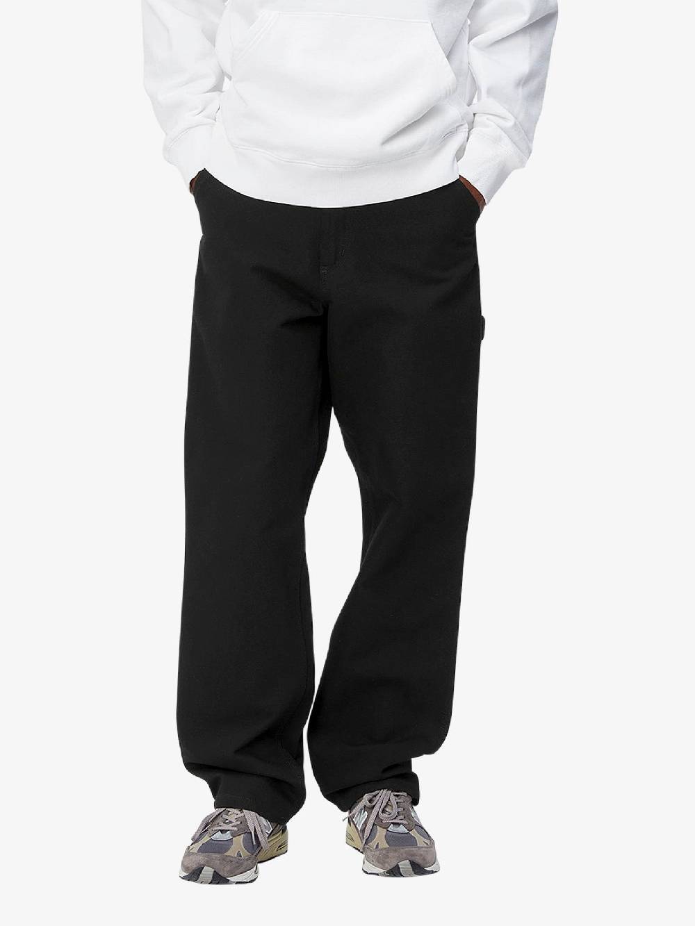 CARHARTT WIP Pantalone Single Knee I031497_89_01 Uomo In Cotone Nero