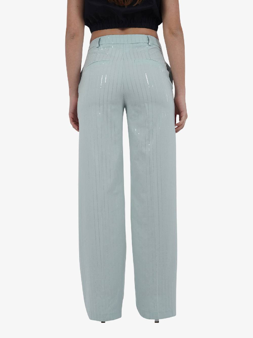 DIXIE Pantalone Straight Con Piega Stirata P041J095 Donna Verde