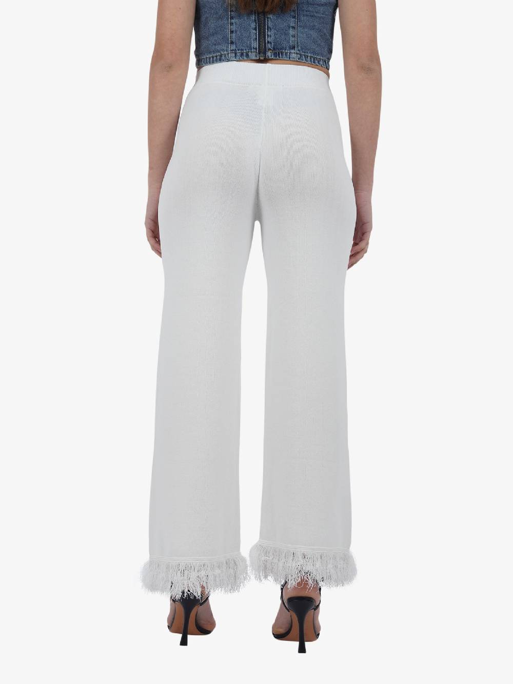 TRASH AND LUXURY Pantalone TL-05SS240412 Donna Viscosa Panna