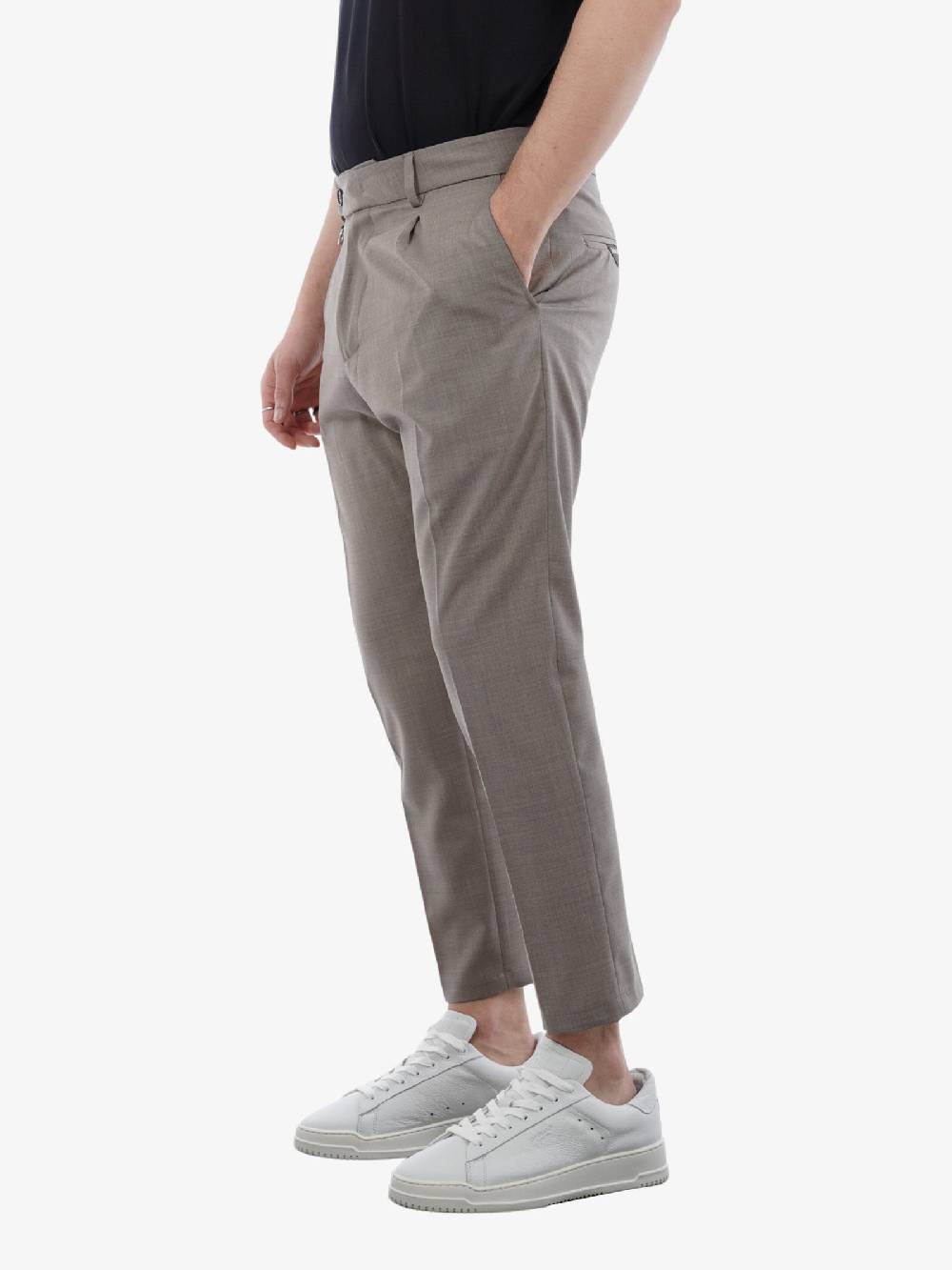 GOLDEN CRAFT Pantalone Uomo In Cotone Grigio Charles Light Wool