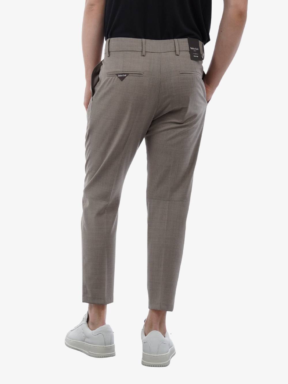 GOLDEN CRAFT Pantalone Uomo In Cotone Grigio Charles Light Wool