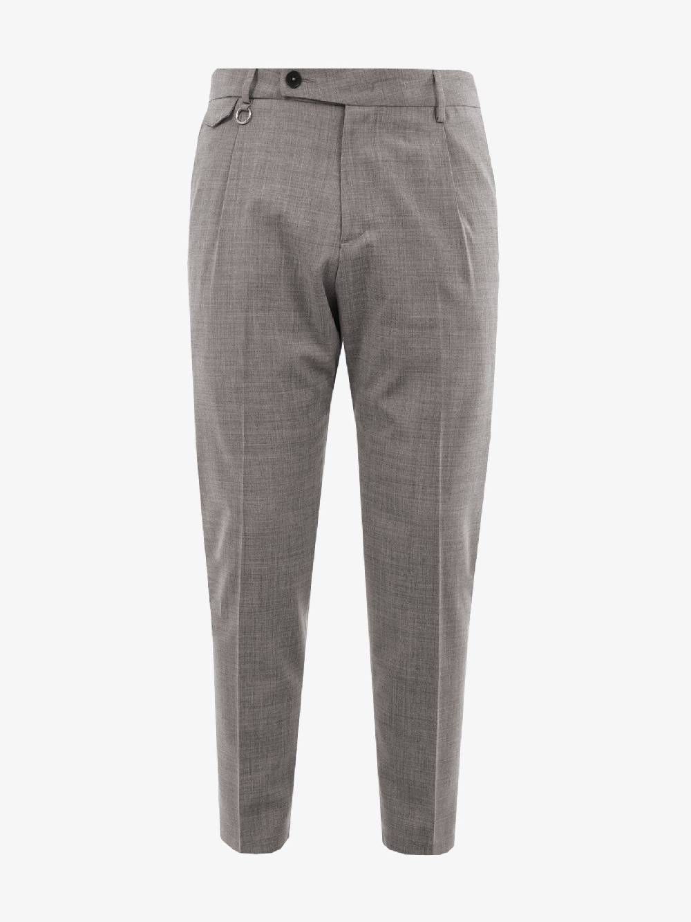 GOLDEN CRAFT Pantalone Uomo in cotone grigio Charles Light Wool