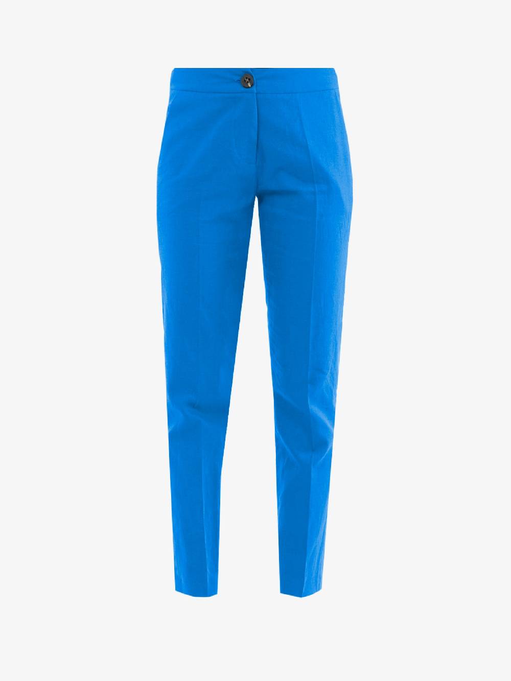 MARIUCCIA Pantaloni Donna Lino Azzurro Modello Estivo Leggero