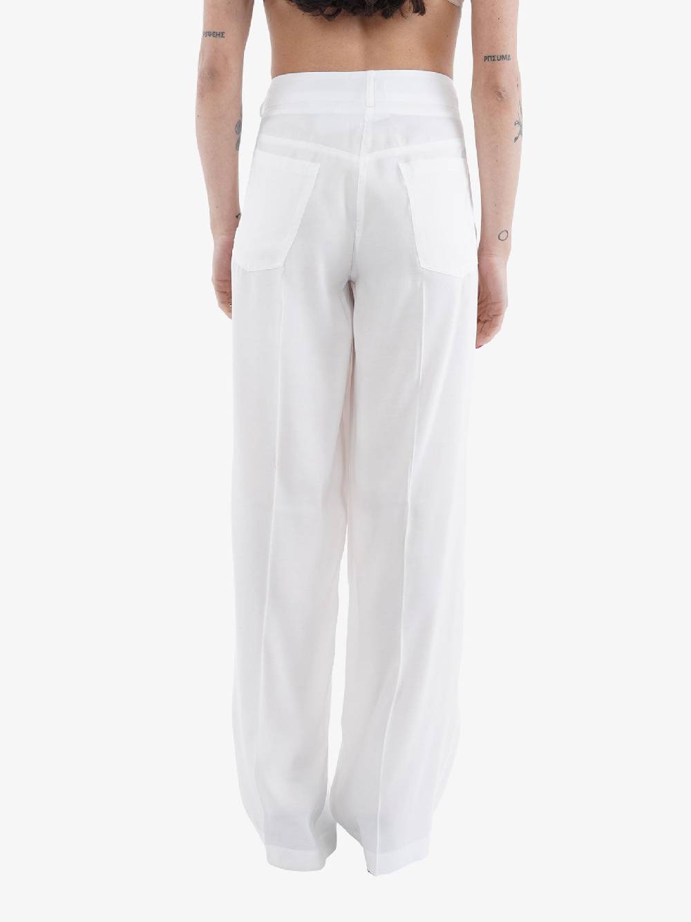 JIJIL Pantaloni Donna Viscosa Bianco Modello PA2720001