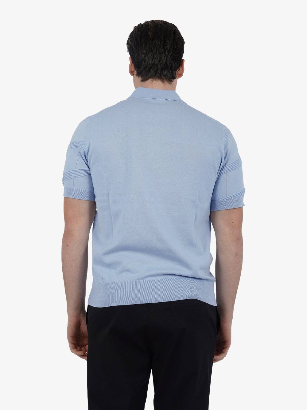 PAOLO PECORA Cardigan A036F300 Uomo Cotone Azzurro