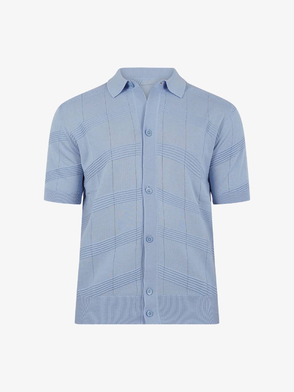 PAOLO PECORA Cardigan A036F300 Uomo Cotone Azzurro