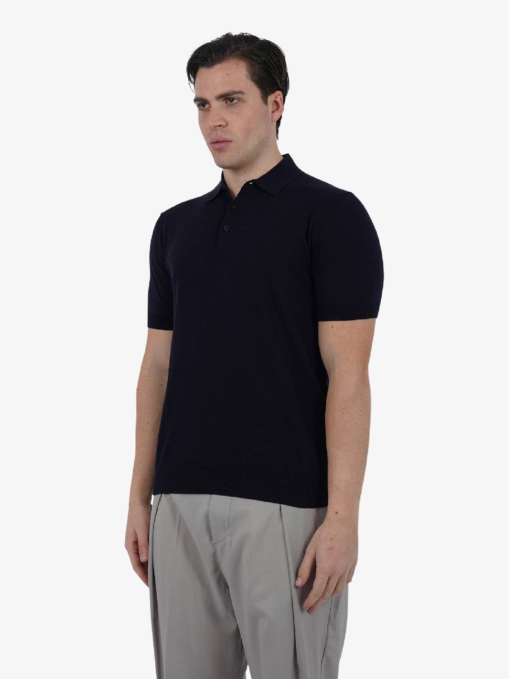 PAOLO PECORA Polo A007F100 Uomo Cotone Blu