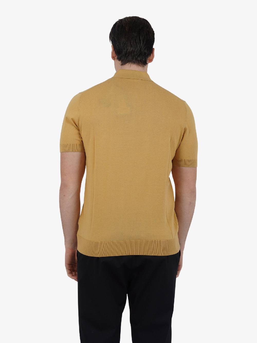 PAOLO PECORA Polo A007F100 Uomo Cotone Giallo