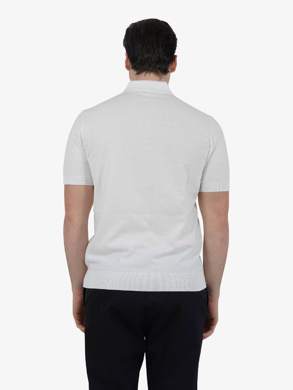 PAOLO PECORA Polo A007F100 Uomo Cotone Panna