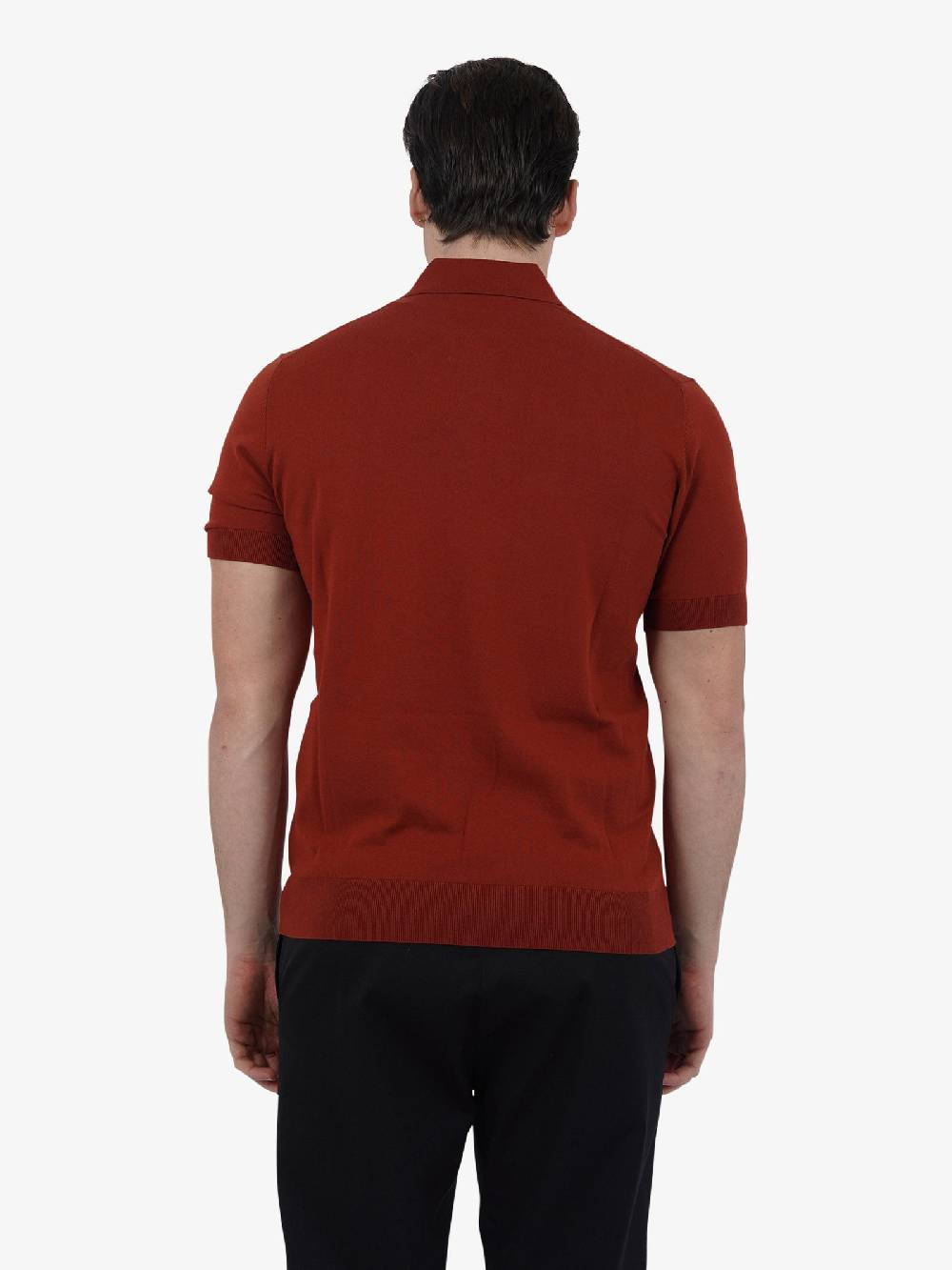 PAOLO PECORA Polo A007F100 Uomo Cotone Rosso