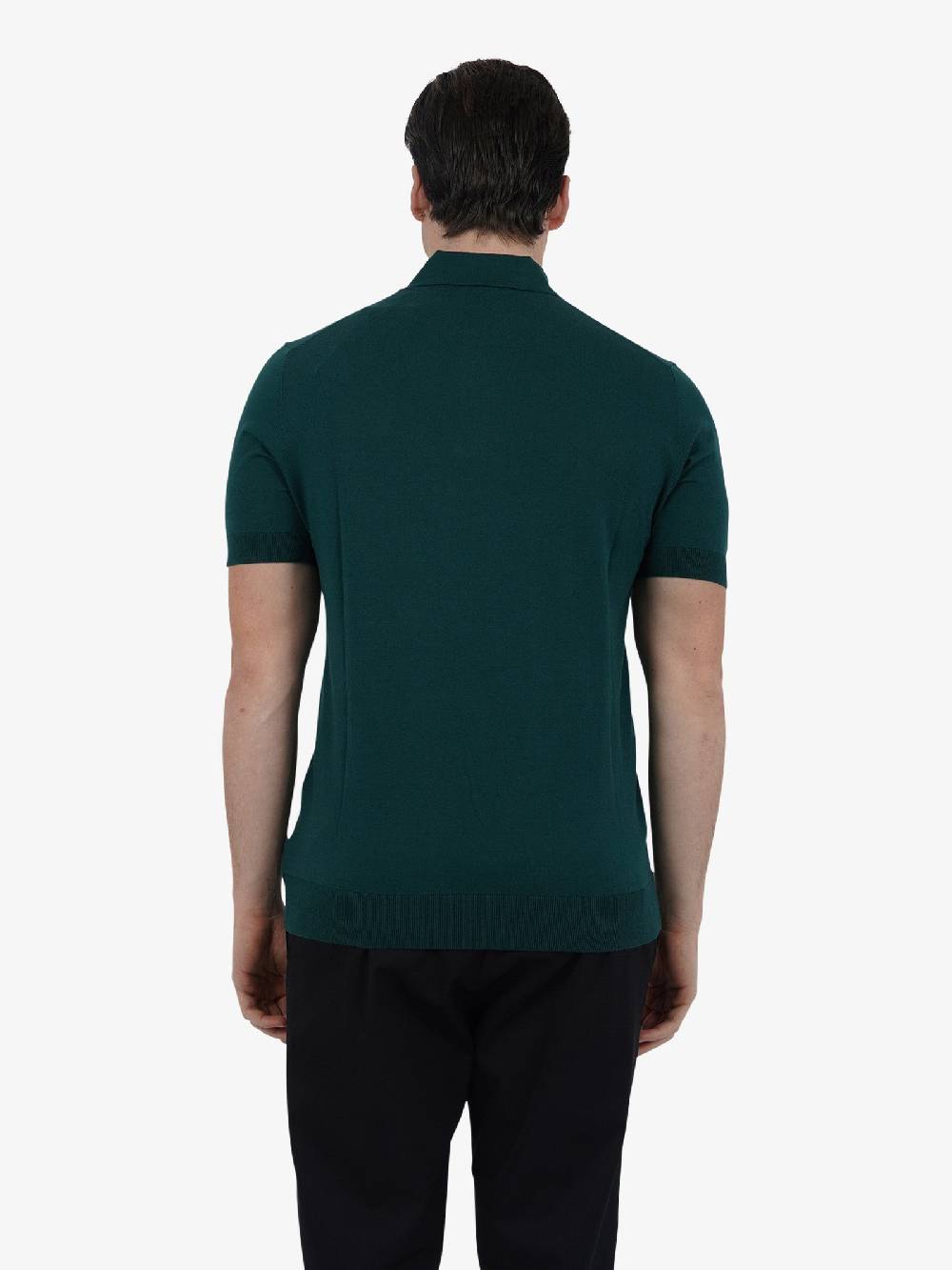 PAOLO PECORA Polo A007F100 Uomo Cotone Verde