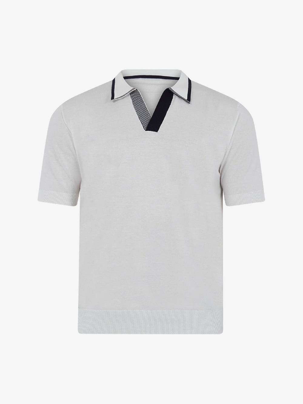 PAOLO PECORA Polo A016F100 Uomo Cotone Panna