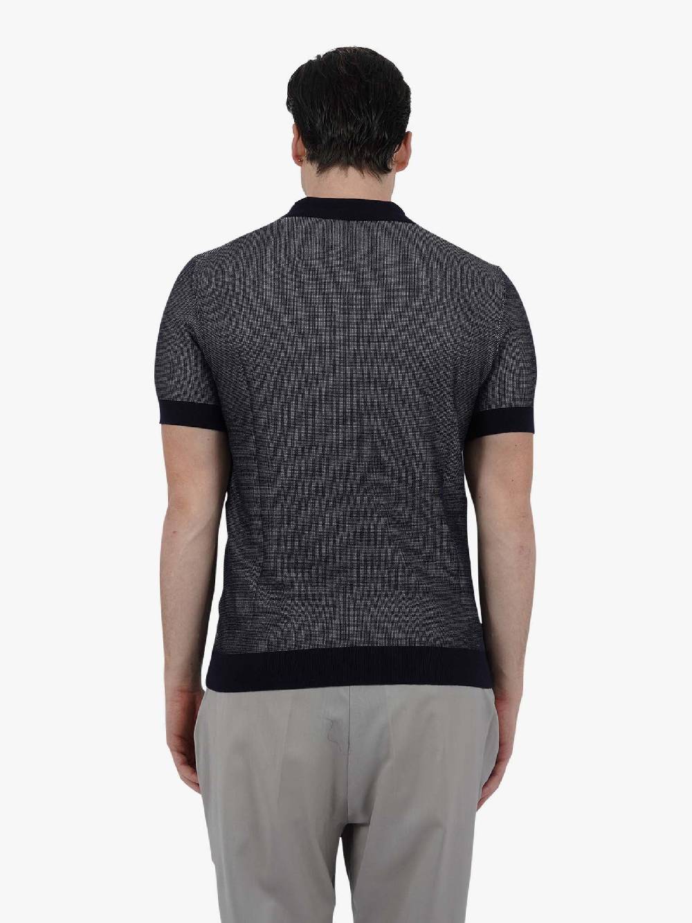 PAOLO PECORA Polo A026F100 Uomo Cotone Blu