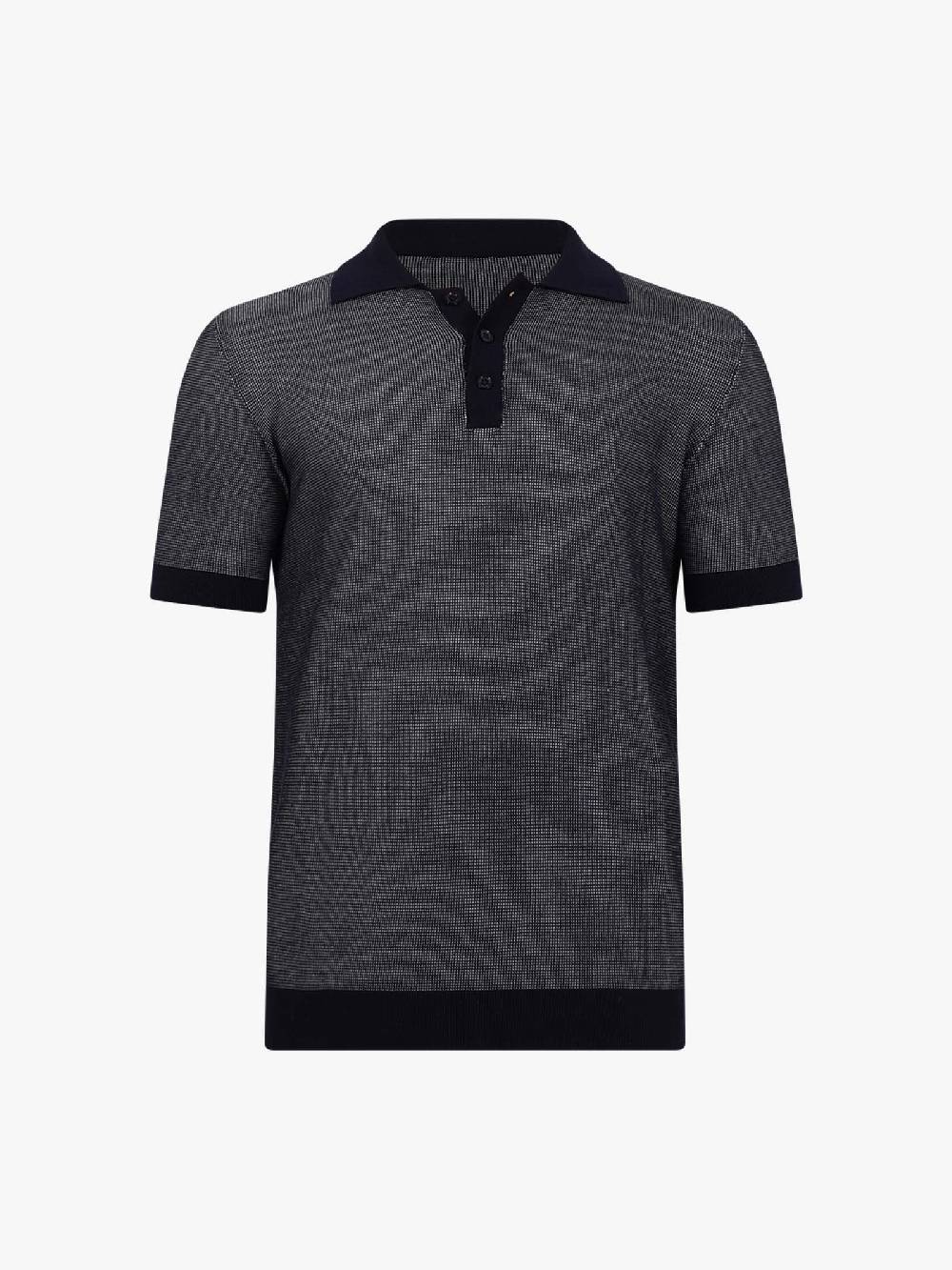 PAOLO PECORA Polo A026F100 Uomo Cotone Blu