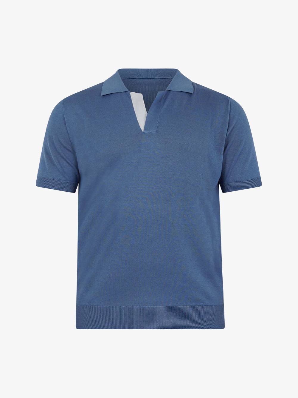 PAOLO PECORA Polo A030F200 Uomo Seta Azzurro