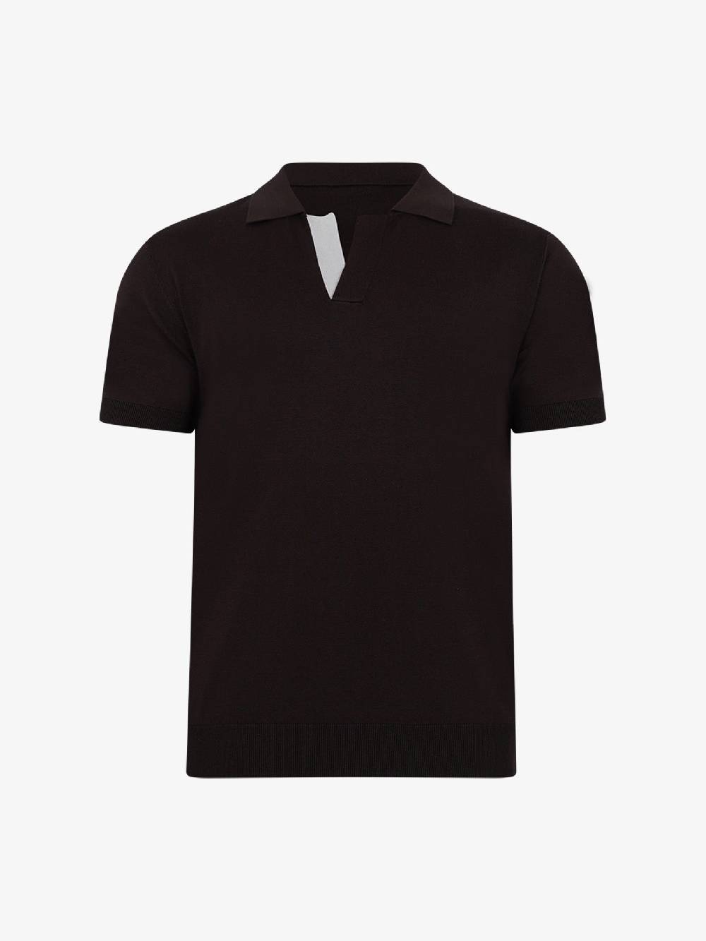 PAOLO PECORA Polo A030F200 Uomo Seta Marrone