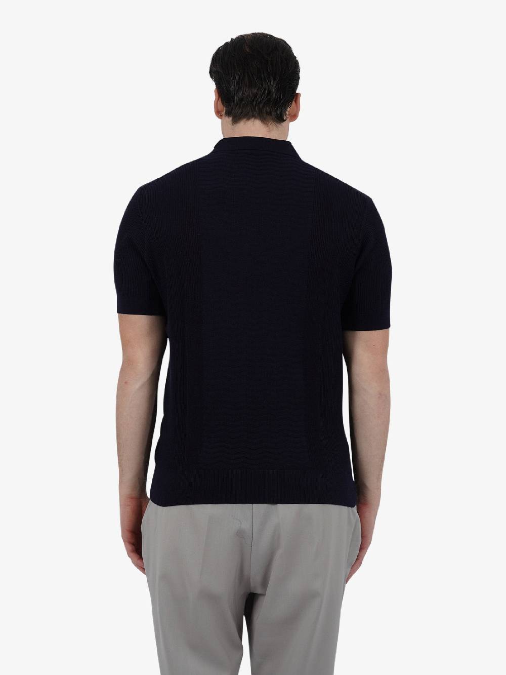 PAOLO PECORA Polo A039F300 Uomo Cotone Blu