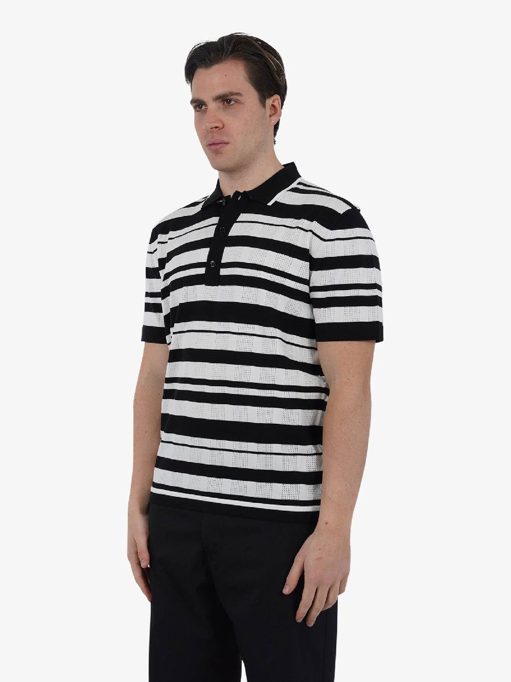 PAOLO PECORA Polo A042F300 Uomo Cotone Nero