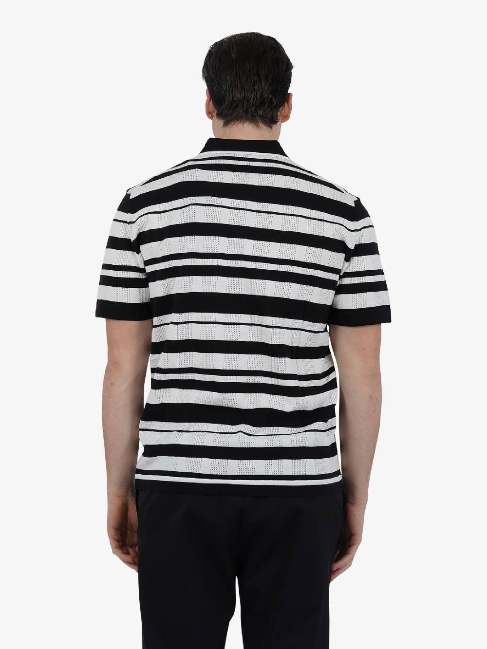 PAOLO PECORA Polo A042F300 Uomo Cotone Nero