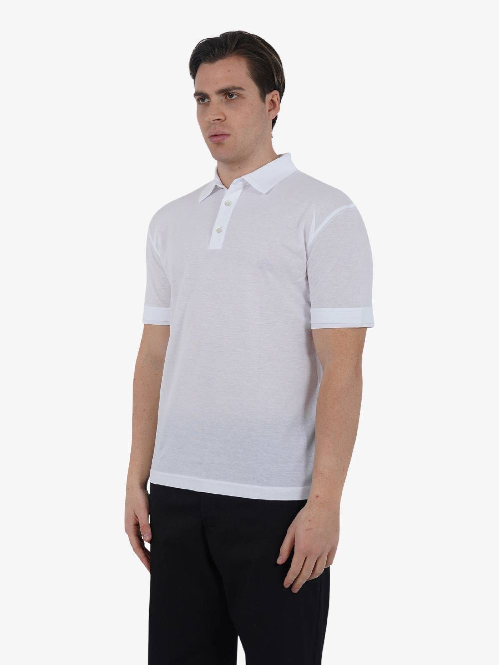 PAOLO PECORA Polo F1414138 Uomo Cotone Bianco