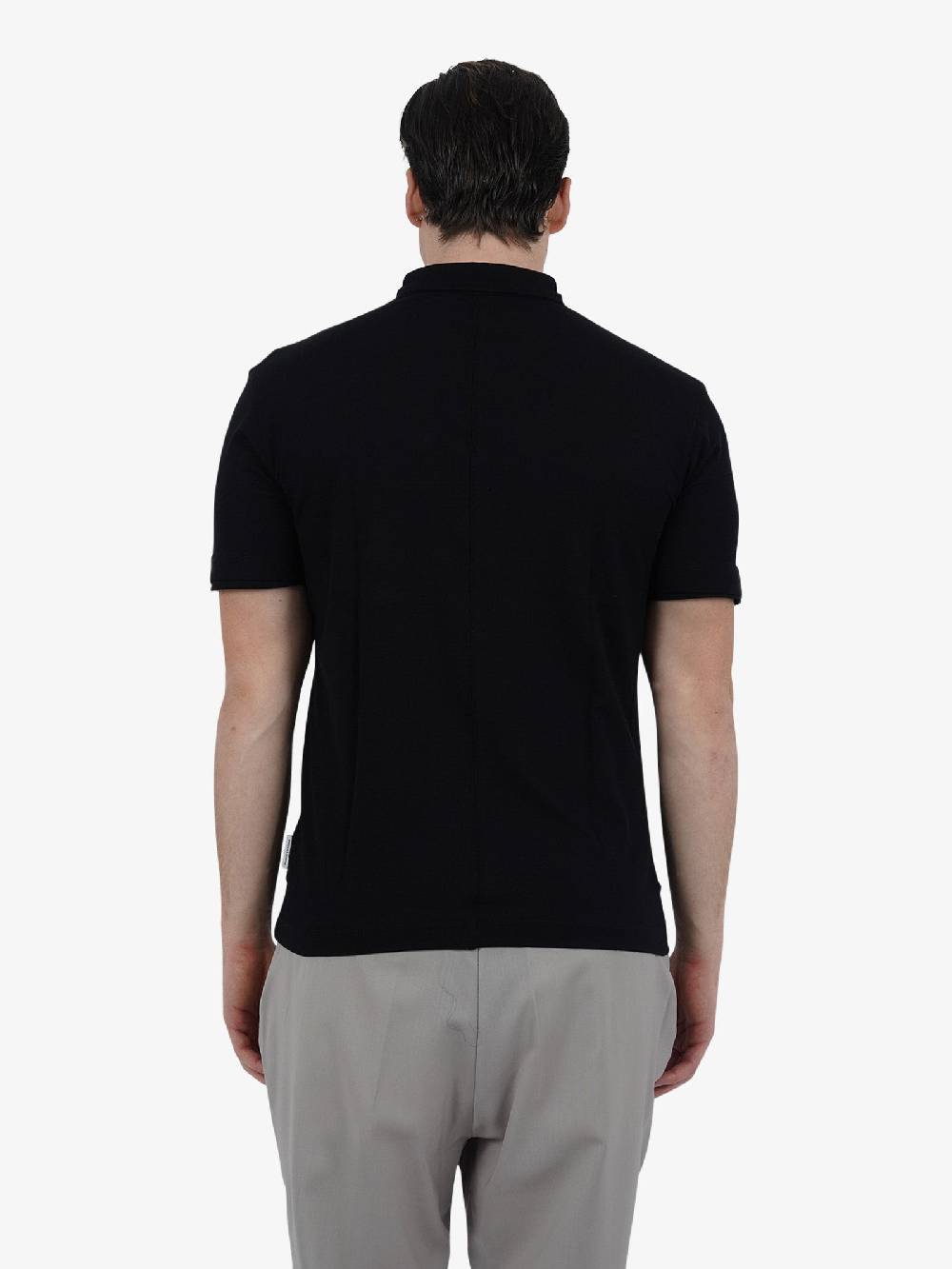 PAOLO PECORA Polo F1414138 Uomo Cotone Nero