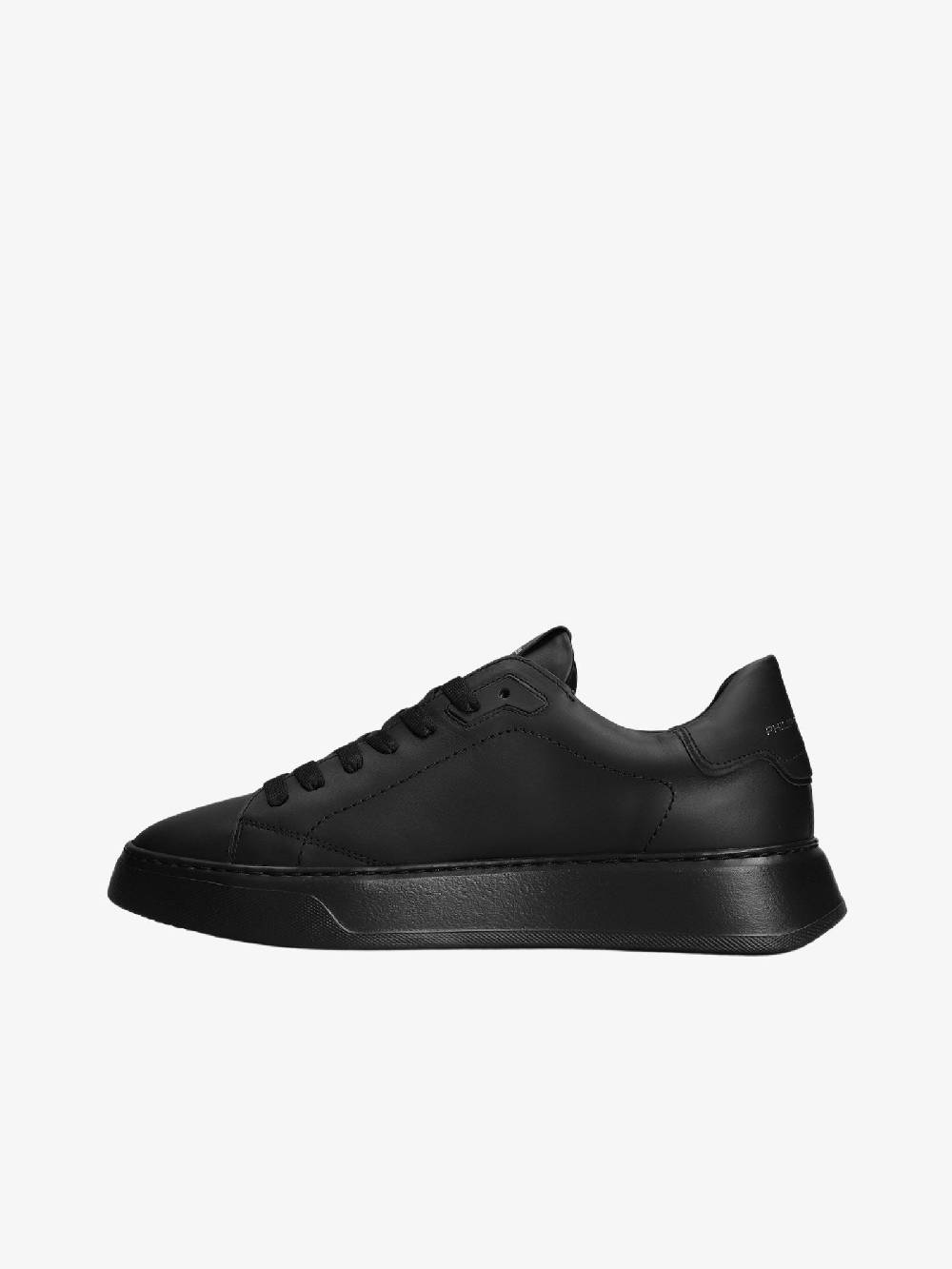 PHILIPPE MODEL Sneaker Temple Veau - Noir Blanc
