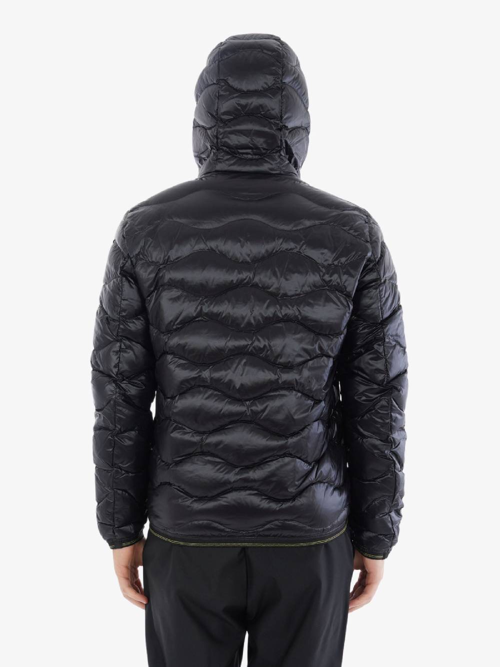 BLAUER Piumino Ondina Wave Uomo In Tessuto Tecnino Nero