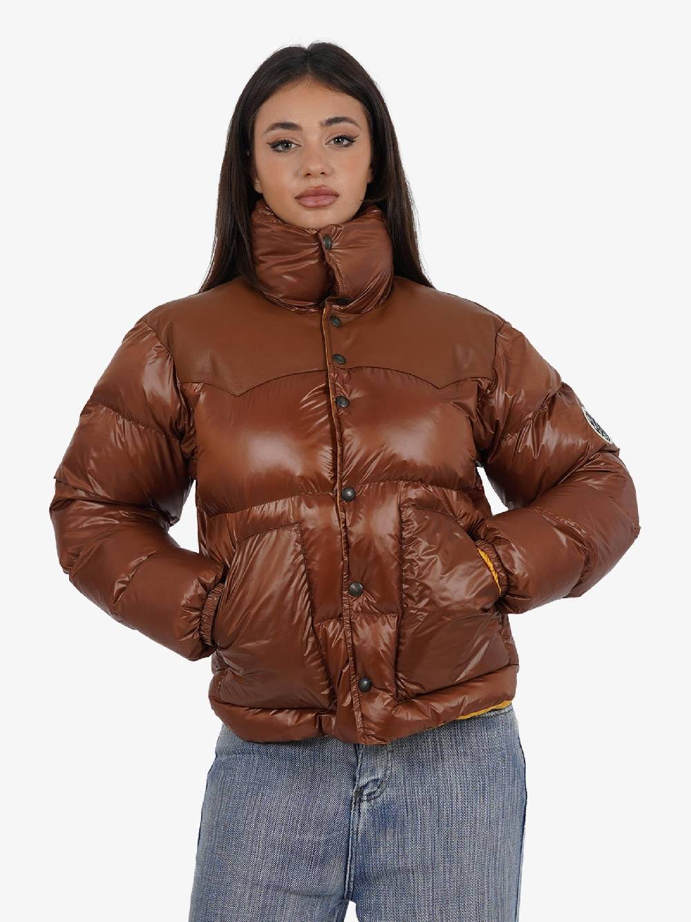 BLAST-OFF Piumino Trapuntato Altais 2 Donna In Nylon Marrone