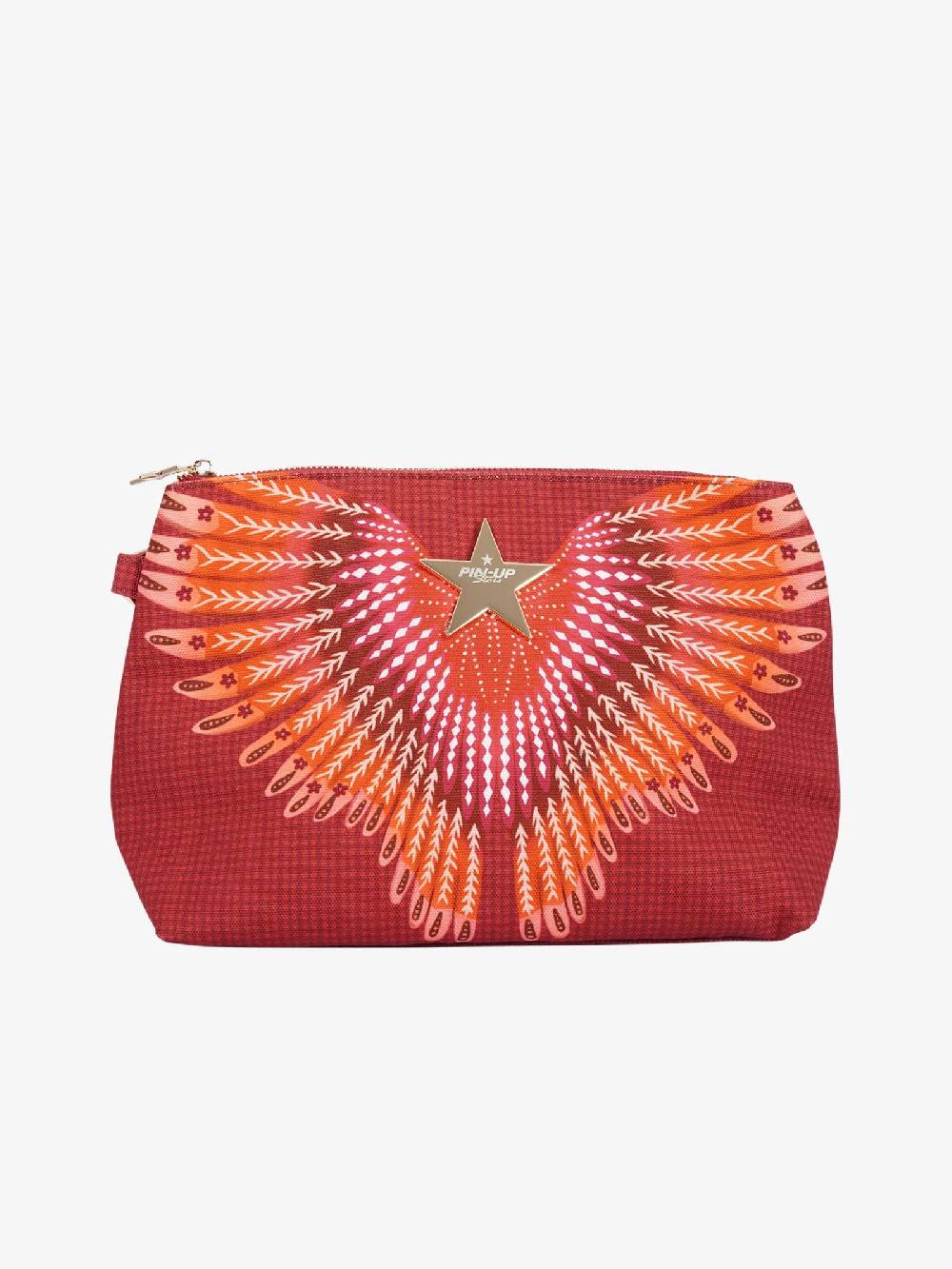 PIN UP Pochette Stampa Wings PE003XB Donna Canvas Marrone