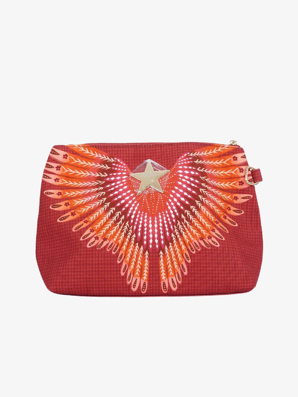 PIN UP Pochette stampa Wings PE003XB donna canvas marrone