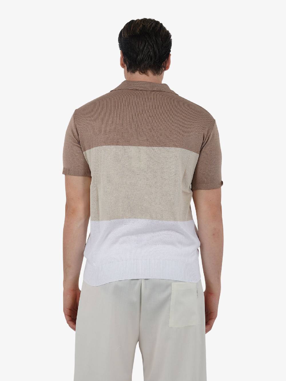 PRET A PORTER Polo A 3 Bottoni M9M2755 Uomo Cotone Multicolor