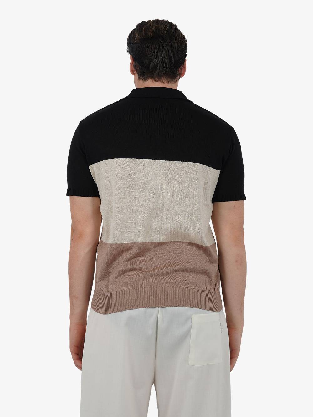 PRET A PORTER Polo A 3 Bottoni M9M2755 Uomo Cotone Multicolor