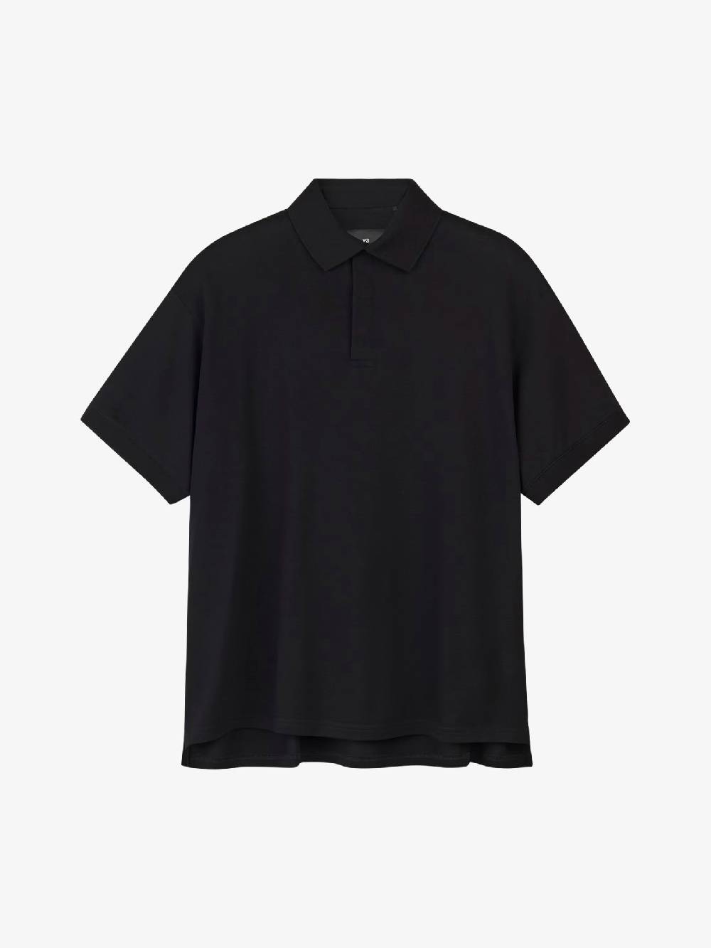 Y-3 Polo a maniche corte IR7110 uomo in cotone nero